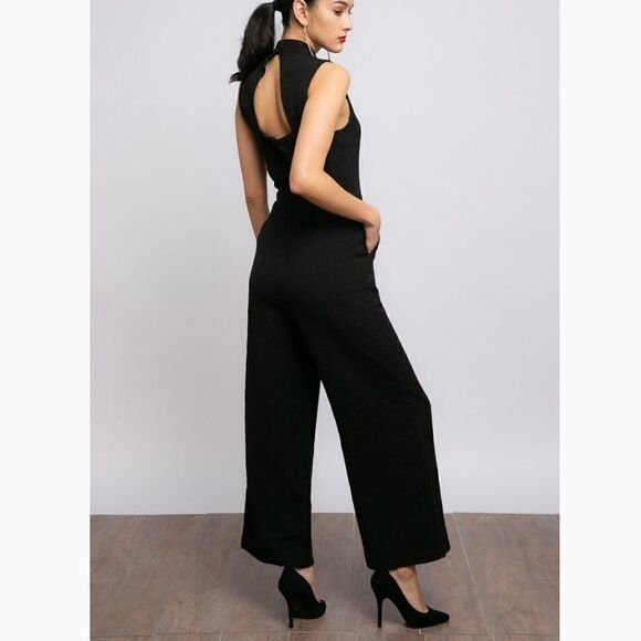Eva Franco Charley Mock Neck Jumpsuit - Picture 2 of 3